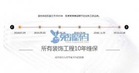 公司发展历程时间轴模块DIY素材