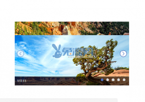 向上滑动的自适应幻灯片模块DIY素材