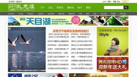 discuz模板：旅游户外摄影绿色